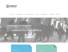 Tablet Screenshot of linstitutdelevenement.fr